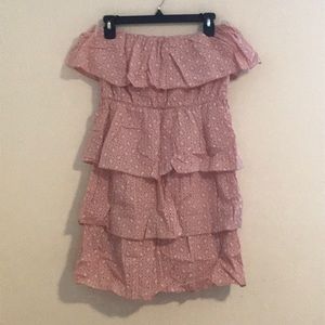 Tiered Strapless Dress